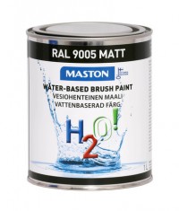 Maali H2O! RAL9005 Matt - Syvänmusta matta 1l