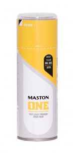 Spraypaint ONE - Satin Bright Yellow RAL1021 400ml