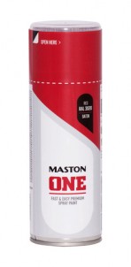 Spraypaint ONE - Satin Red RAL3020 400ml
