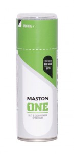 Spraypaint ONE - Satin Light Green RAL6018 400ml