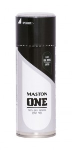 Spraypaint ONE - Satin Black RAL9005 400ml