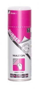 Kumimaalispray RUBBERcomp Neon Punainen matta 400ml