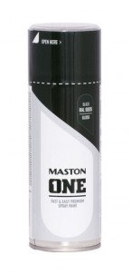 Spraymaali ONE - Kiiltävä musta RAL9005 400ml