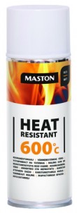 Spraypaint Heat resistant+600°C white 400ml