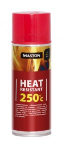 Spraypaint Heat resistant +250°C red 400ml