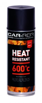 Spraypaint Car-Rep Heatresistant Black 600C 400ml