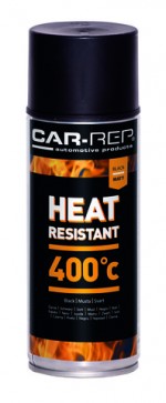 Spraypaint Car-Rep Heatresistant Black 400C 400ml