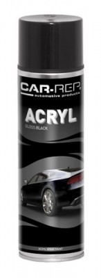 Spraypaint Car-Rep Black gloss Acryl 500ml