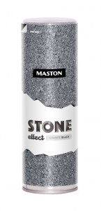 Spraypaint Granite Black Stone effect 400ml
