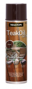 Teak Oil spray 500ml brown