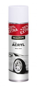 Spraymaali AutoACRYL Valkoinen 500ml