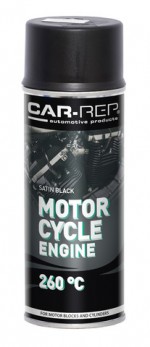 Spraypaint Car-Rep Motorcycle Engine Satin Black 400ml heat res.260C