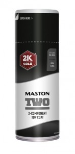 Аэрозоль Maston 2K Two Чёрный янтарь RAL9005 400ml