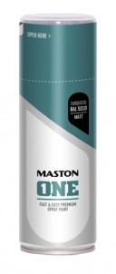 Spraypaint ONE - Matt Turquoise RAL5018 400ml