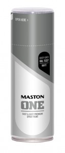 Spraymaali ONE - Matta Tomunharmaa RAL7037 400ml