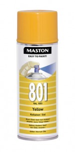 Spraypaint 100 Yellow 801 400ml RAL1003