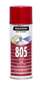 Spraymaali 100 - Punainen 805 400ml RAL3000