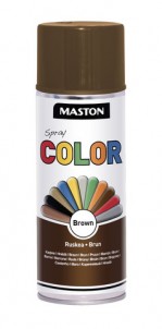 Spraypaint Color Brown Gloss 400ml