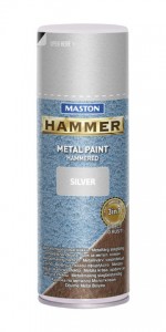 Spraypaint Hammer hammered silver 400ml